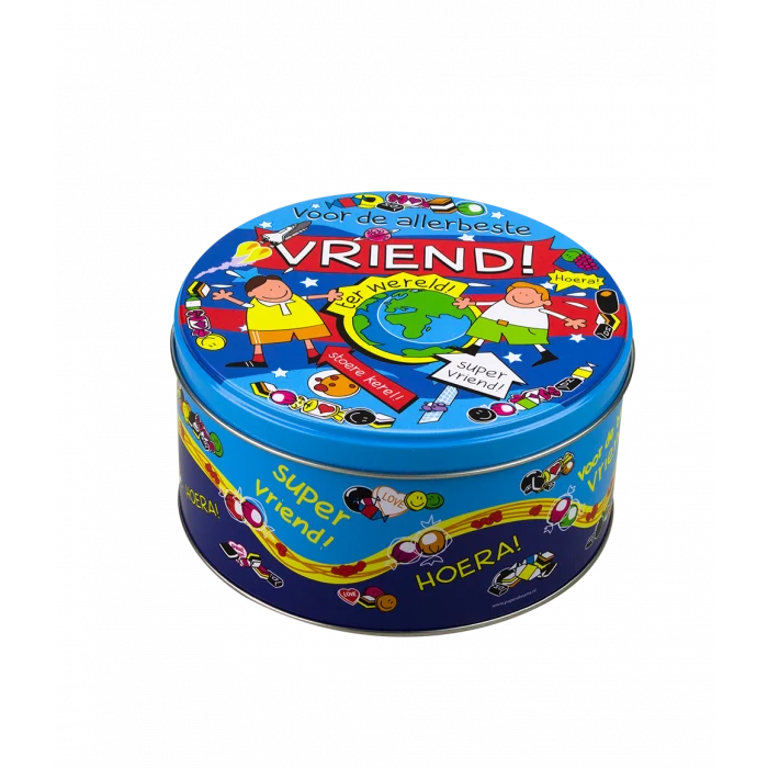Gevulde Snoeptrommel vriend en 500 Gram