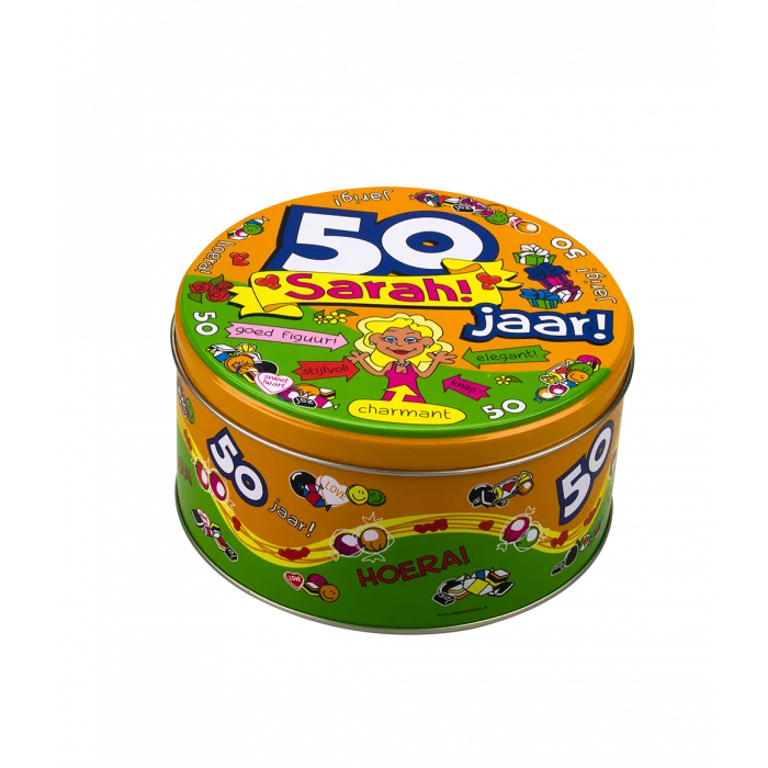 Gevulde Snoeptrommel Sarah en 500 Gram