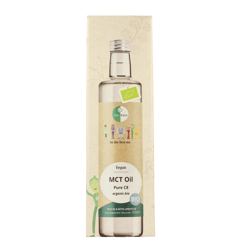 Go-Keto MCT olie C8 premium biologisch 500 ml
