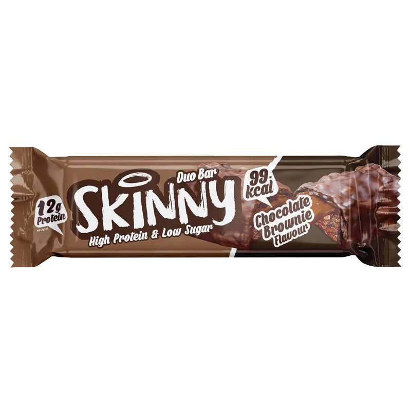 Chocoladebrowniesmaak Skinny Duoreep met veel eiwitten en weinig suiker - 60 g
