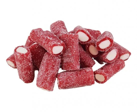 Damel Mini Jumbo Sour Strawberry Tubes 250 gram
