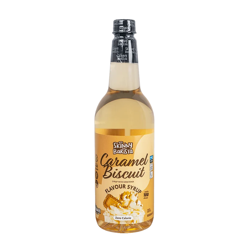Skinny Barista Siroop met Karamelkoekjessmaak - Suikervrije, calorievrije Skinny Koffie - 1 Liter