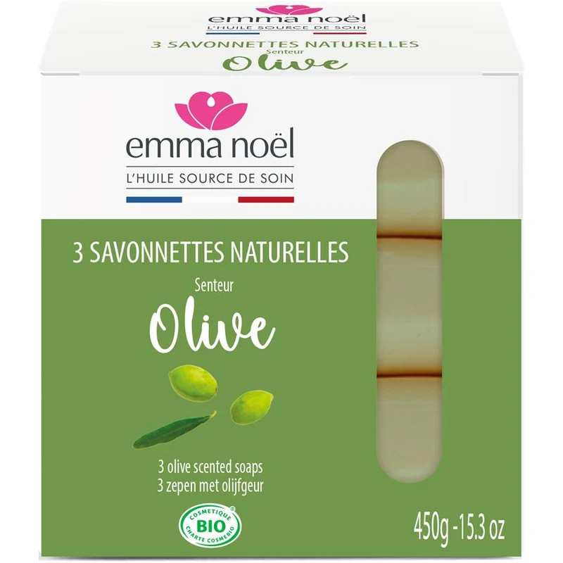 EMMA NOËL Zeep olijfolie 3x150g BIO