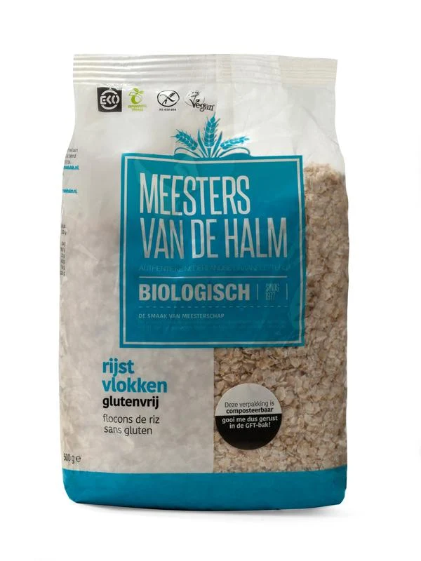 De Halm Rijstevlokken 500g