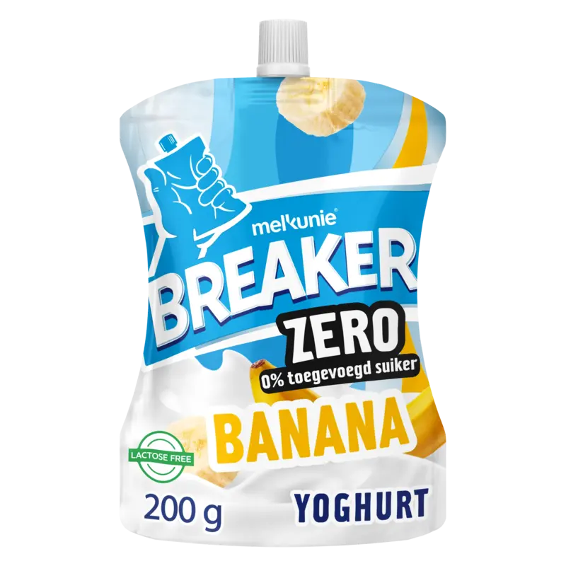 Melkunie Breaker zero banaan yoghurt