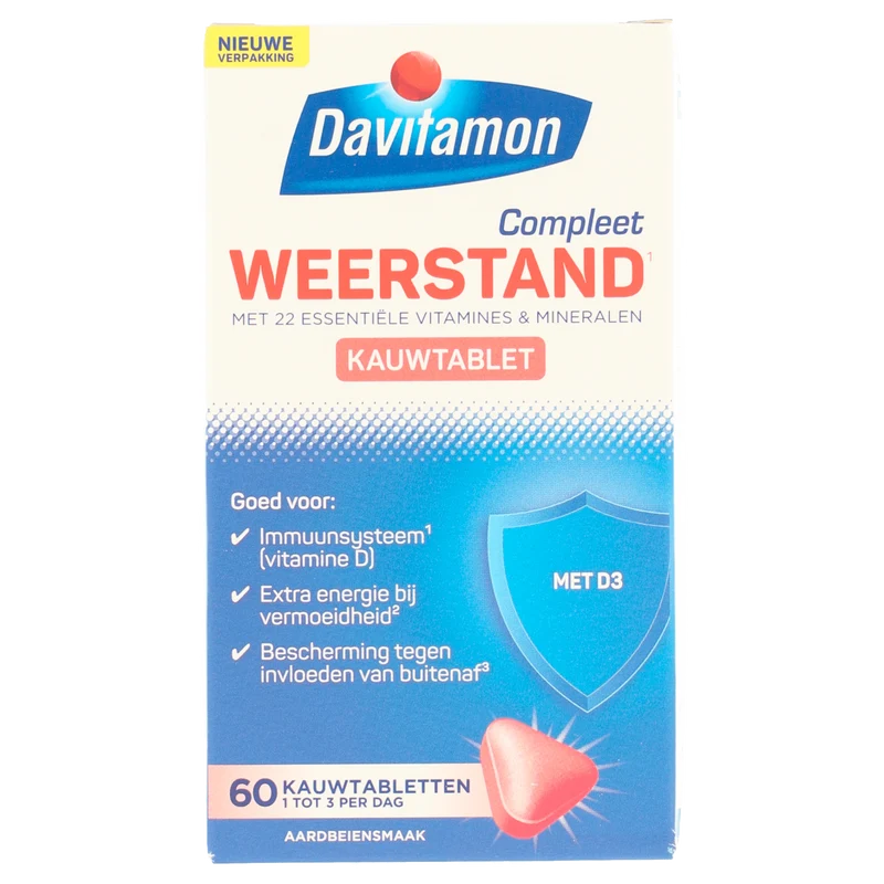 Davitamon Vitamine Kauwtablet aardbei