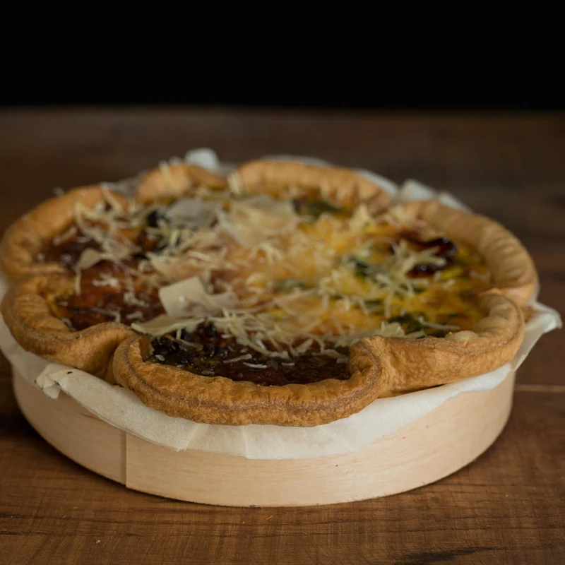 Quiche met zalm spinazie (vrijdag en zaterdag leverbaar)