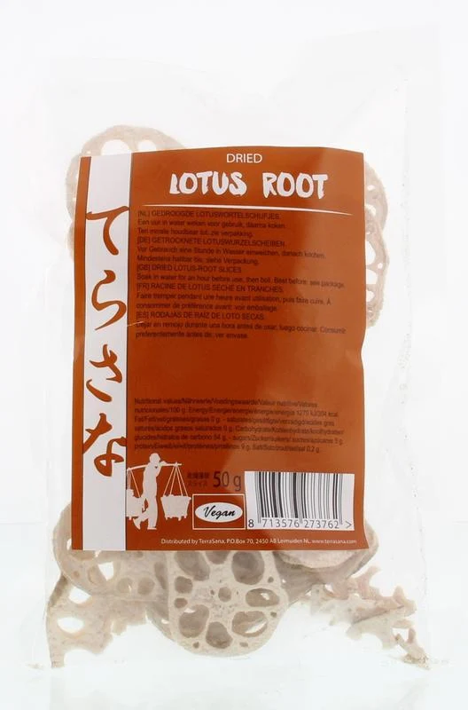 TerraSana Lotuswortel gedroogd 50g