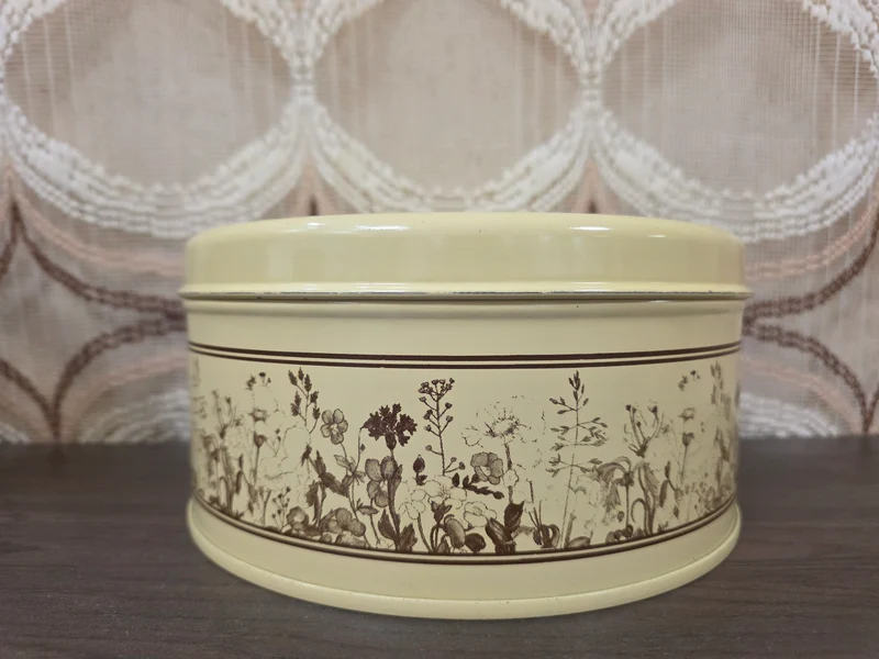 Brabantia koektrommel Flora bruin metaal