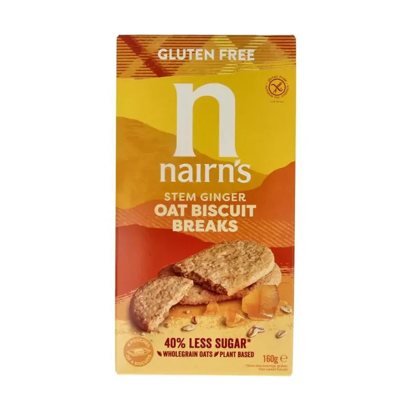 Nairns Biscuit breaks ginger 160 gram