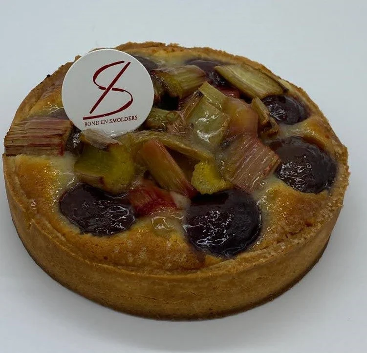 Rabarber Pruim Croute taart