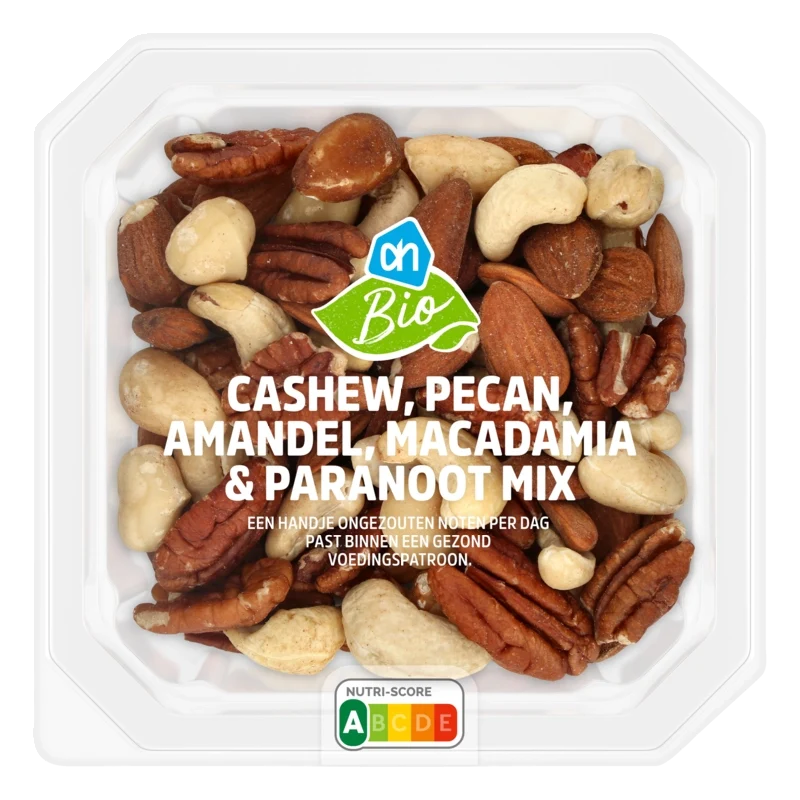 Biologisch Cashew pecan amandel macadamia paran mix