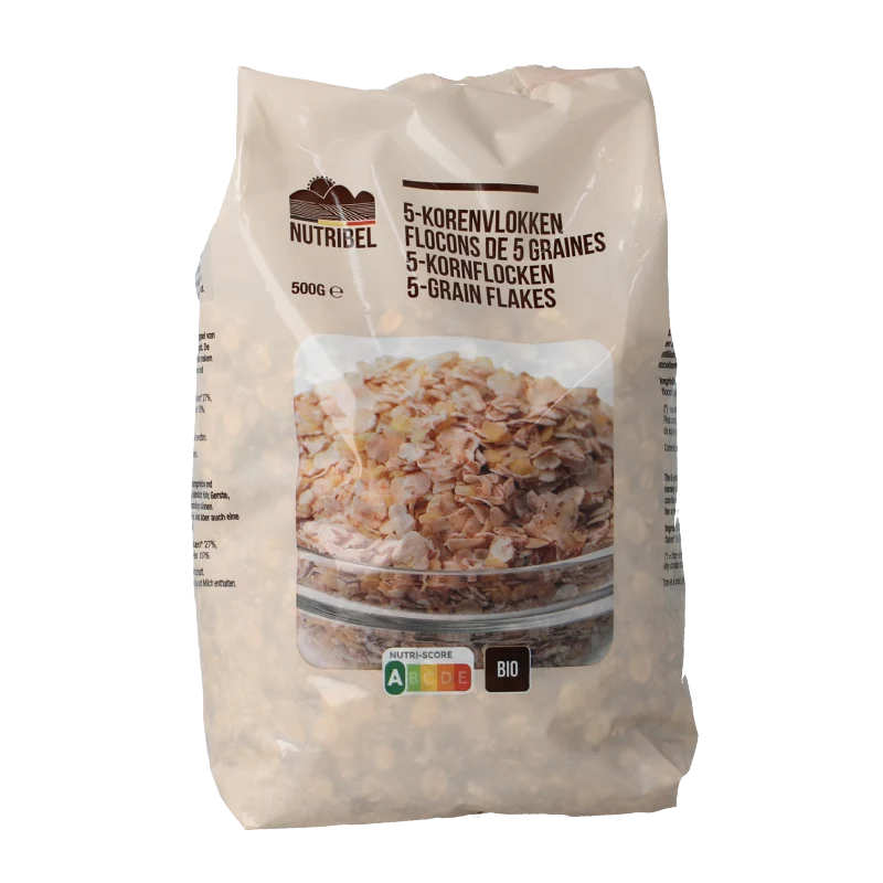 Nutribel 5-korenvlokken bio 500 gram