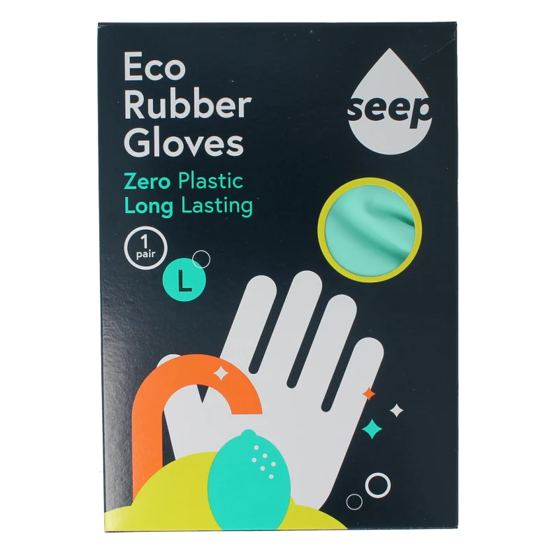 Seep Handschoen fairtrade rubber composteerbaar mt L 1 paar