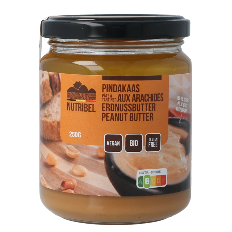 Nutribel Pindakaas bio 250 gram