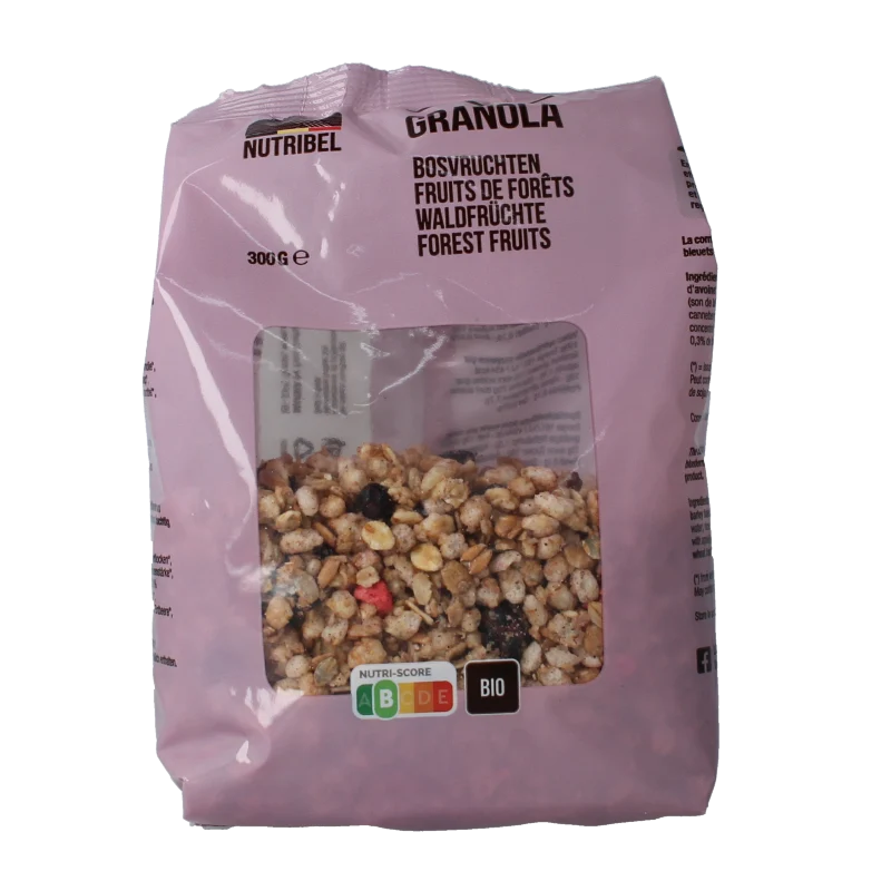 Nutribel Granola bosvruchten bio 300 gram