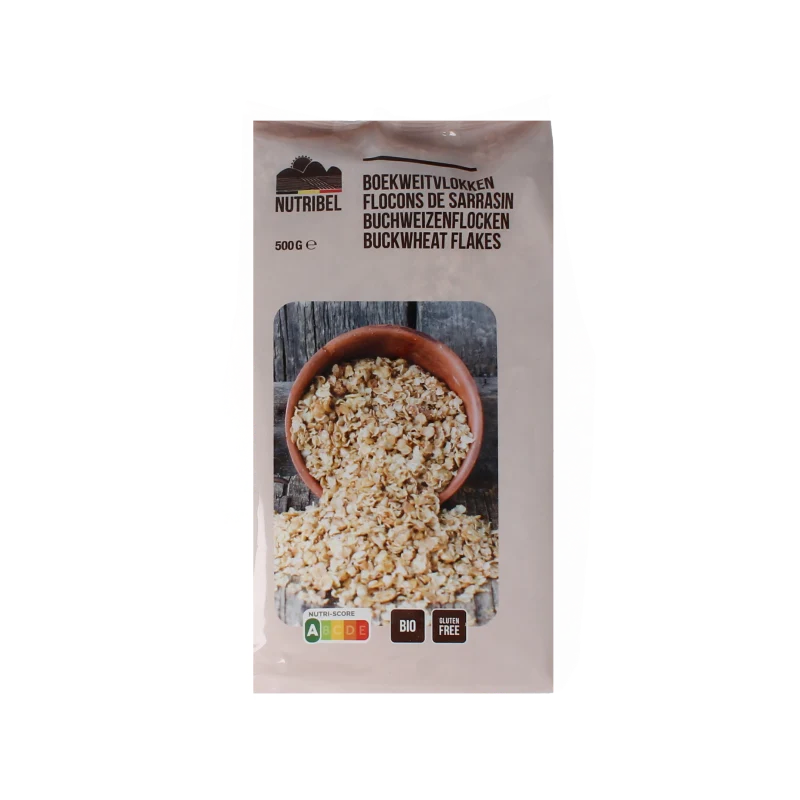 Nutribel Boekweitvlokken glutenvrij bio 500 gram