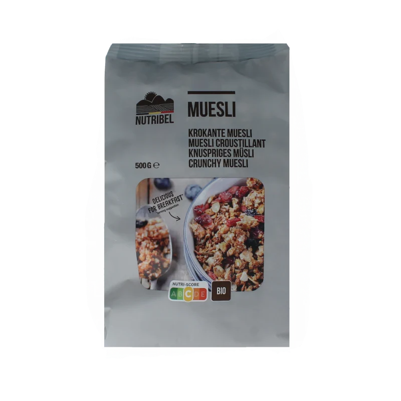 Nutribel Muesli krokant superfood bio 500 gram