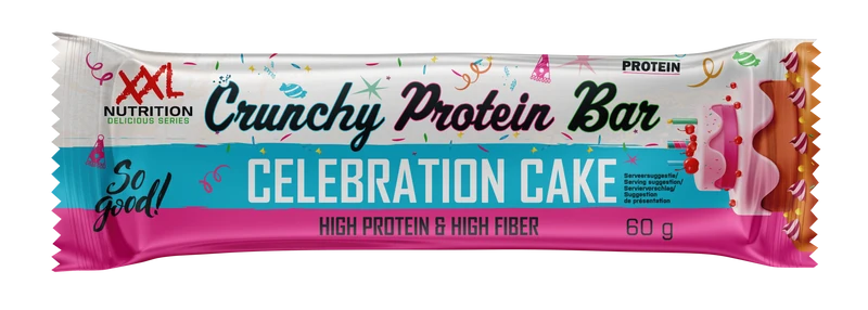 XXL Nutrition Crunchy Protein Bar Celebration Cake
