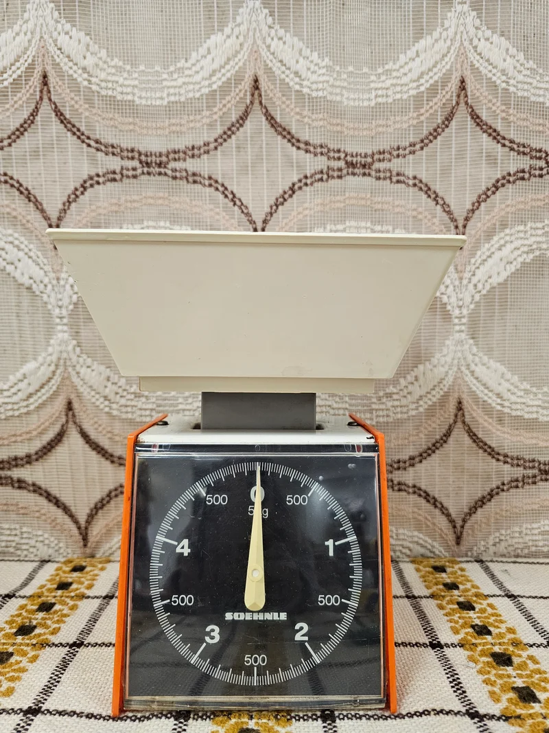 Vintage Soehnle keukenweegschaal oranje