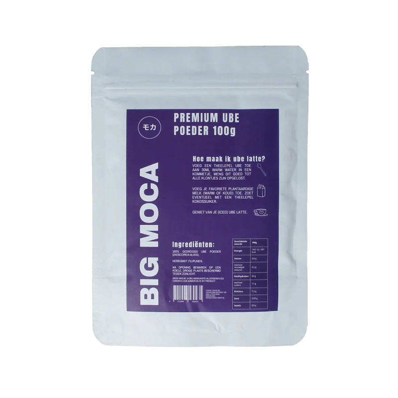 Bigmoca Ube poeder 100% 100 gram