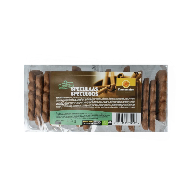 Zonnemaire Speculaas bio 240 gram