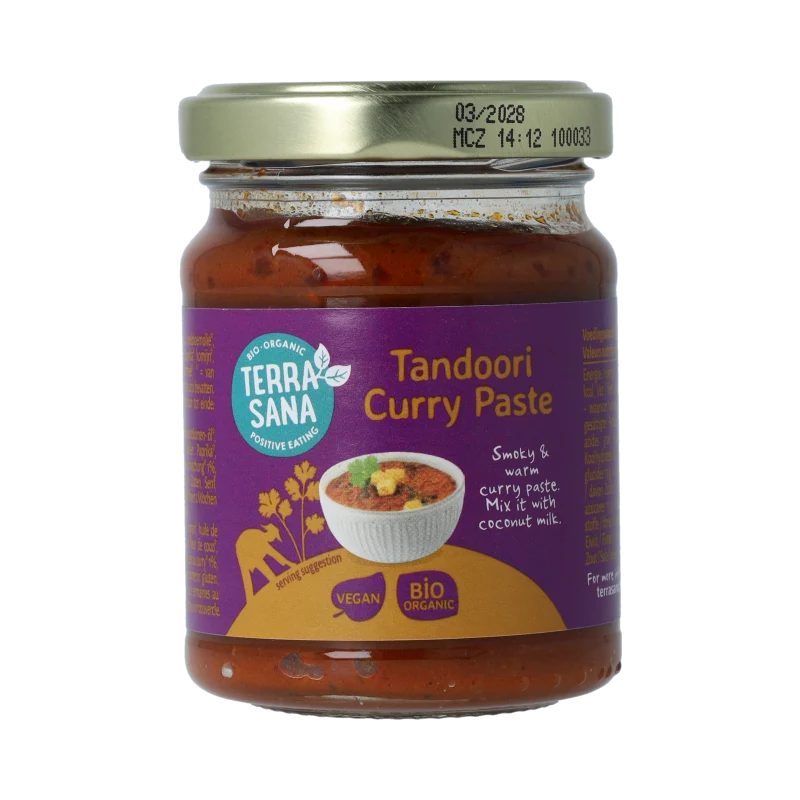 TerraSana Indiase tandoori currypasta 130 gram