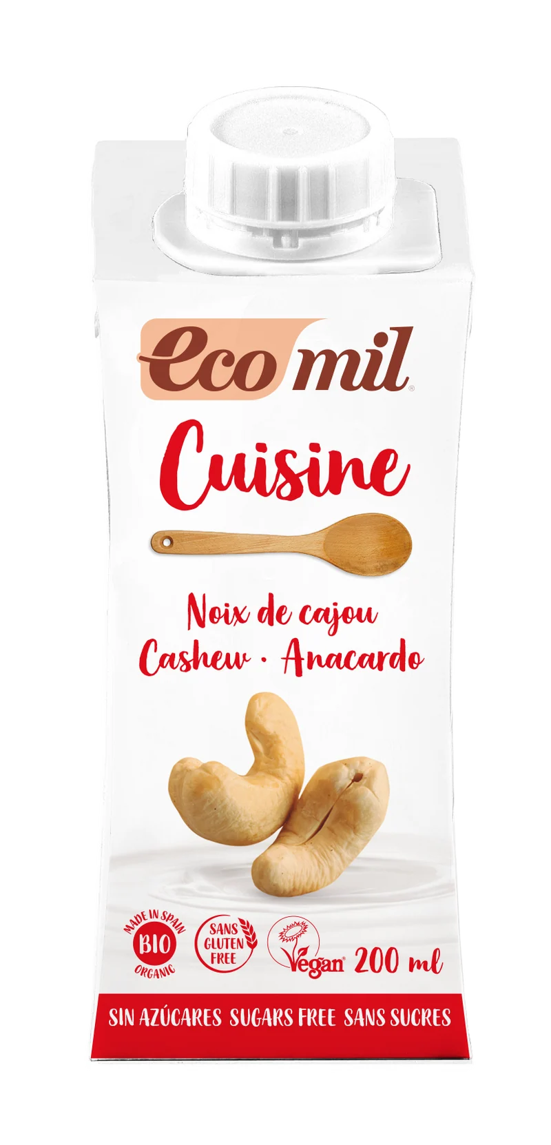 ECOMIL Cuisine Cashew zonder suikers 200ml