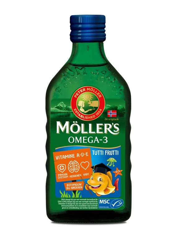 Möllers Levertraan Tutti Frutti 250ml