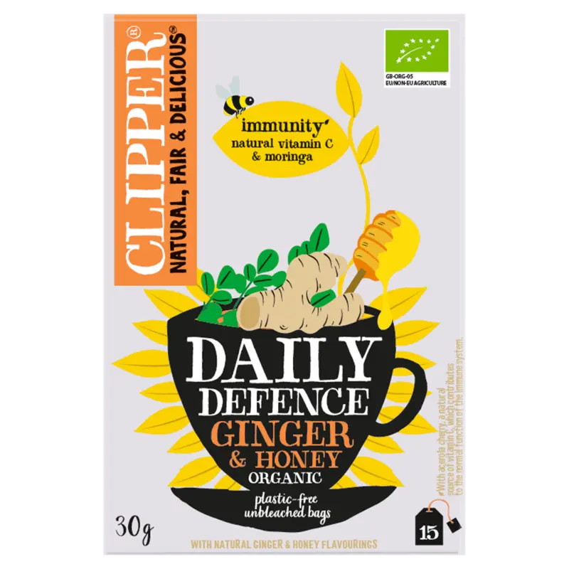 Clipper Daily defence ginger & honey