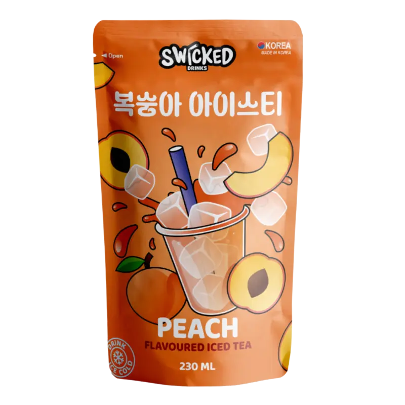 Swicked Peach iced tea