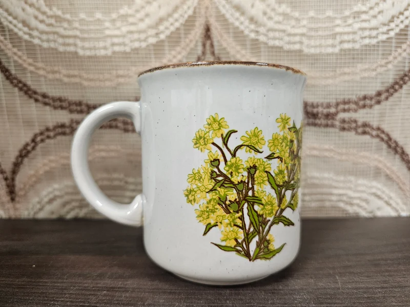 Vintage Becel mok Solidago virgaurea – Made in England