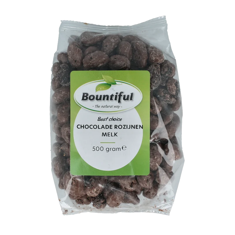 Bountiful Best Choice Choc Rozijnen melk 500 gram