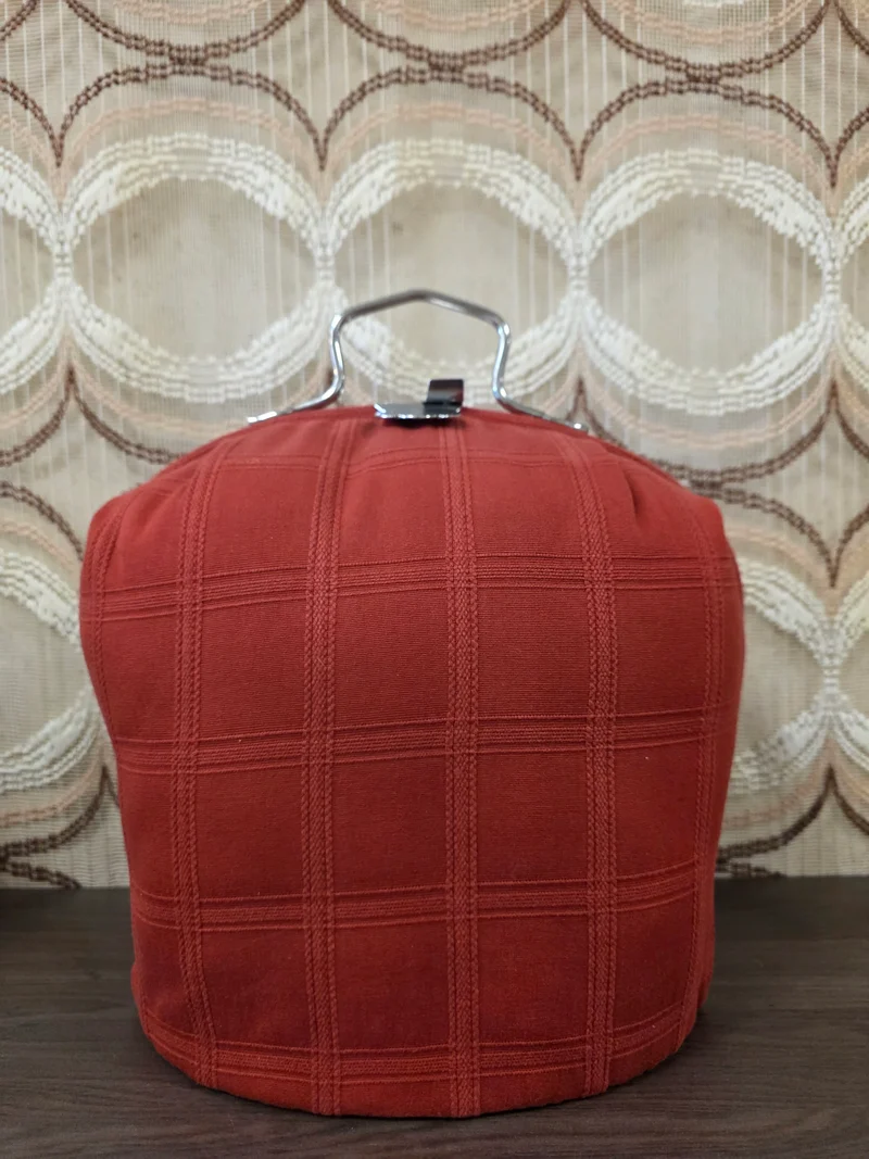 Vintage wijnrode theebeurs met knip