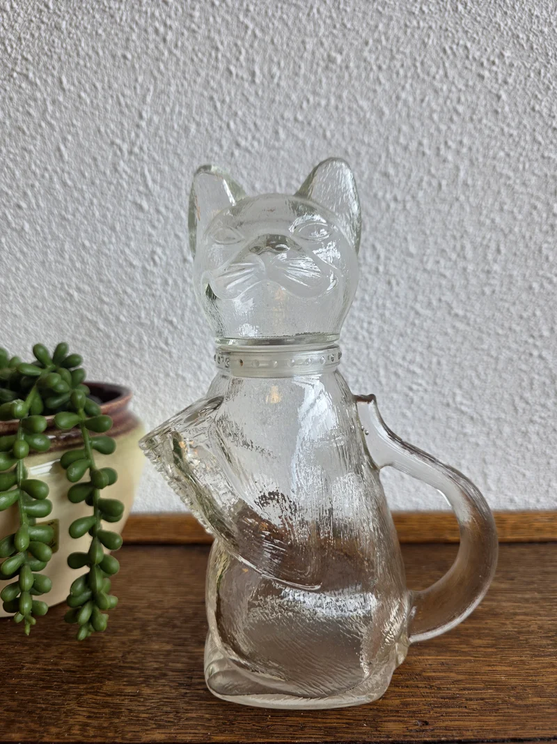 Vintage glazen karaf kat WFM Germany