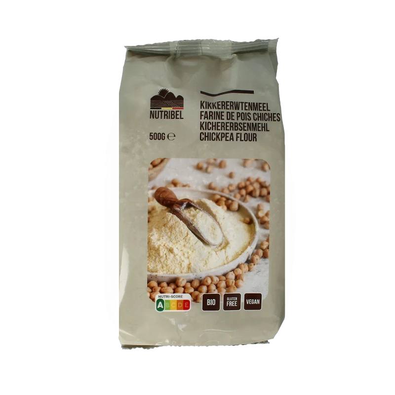 Nutribel Kikkererwtenmeel glutenvrij bio 500 gram