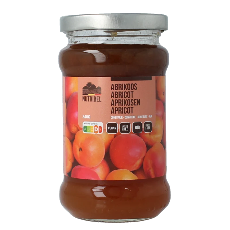 Nutribel Abrikozen confituur bio 340 gram