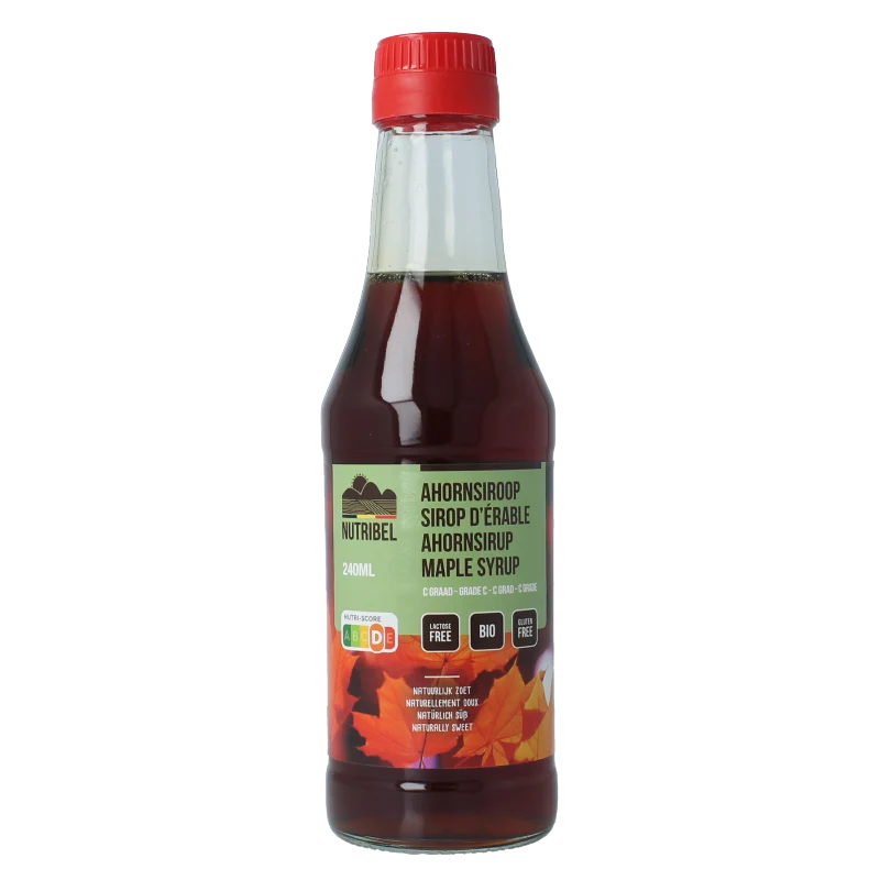 Nutribel Ahornsiroop graad C bio 240 ml