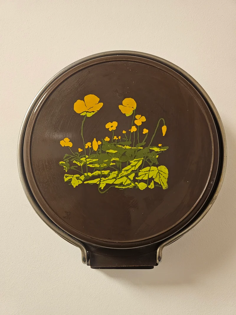 Brabantia keukenweegschaal boterbloem jaren ’70 wandmodel