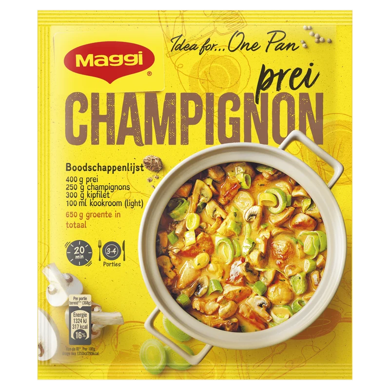Maggi Hollands pannetje champignonsaus
