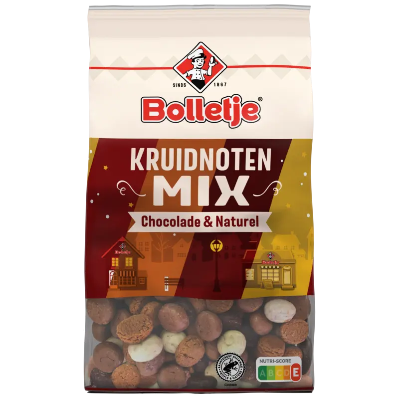 Bolletje Kruidnoten mix zakje gemengde chocolade