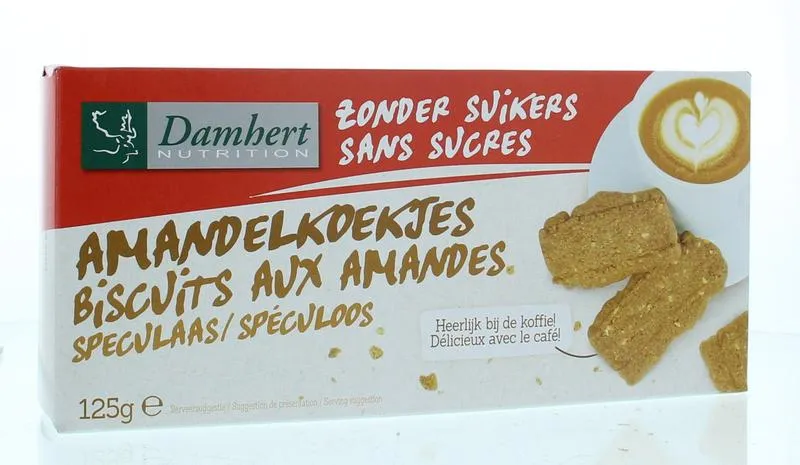 Damhert Zonder Suikers Amandelkoekjes | 125g