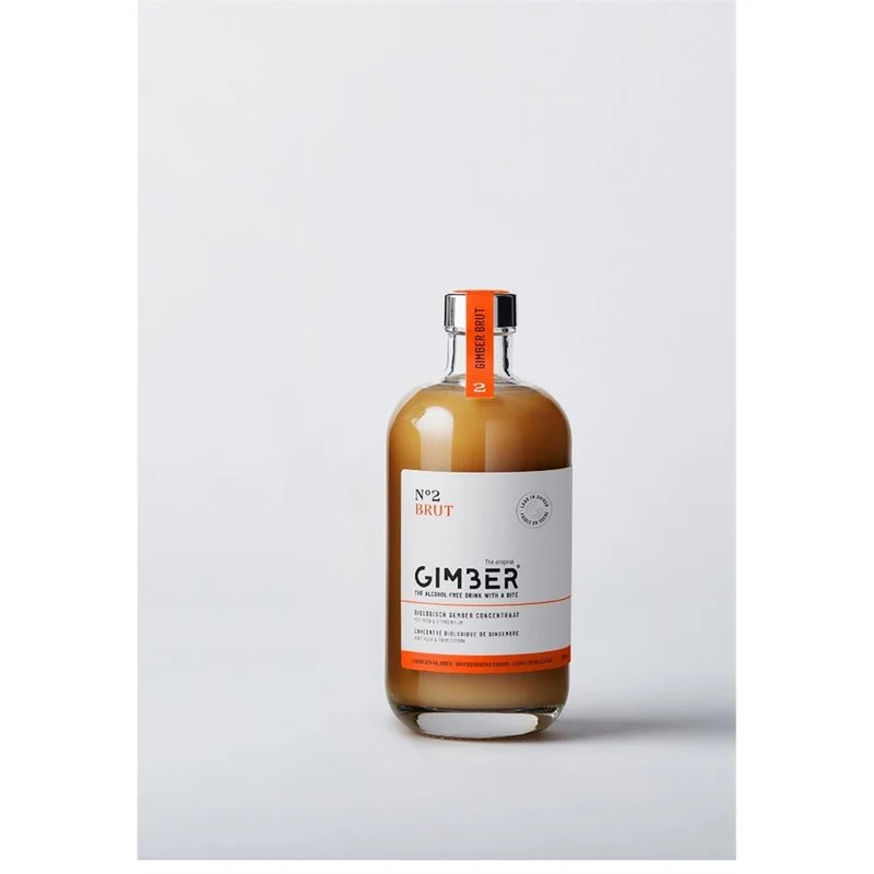 Gimber Gembersiroop N°2 brut 500ml -Laag in suiker