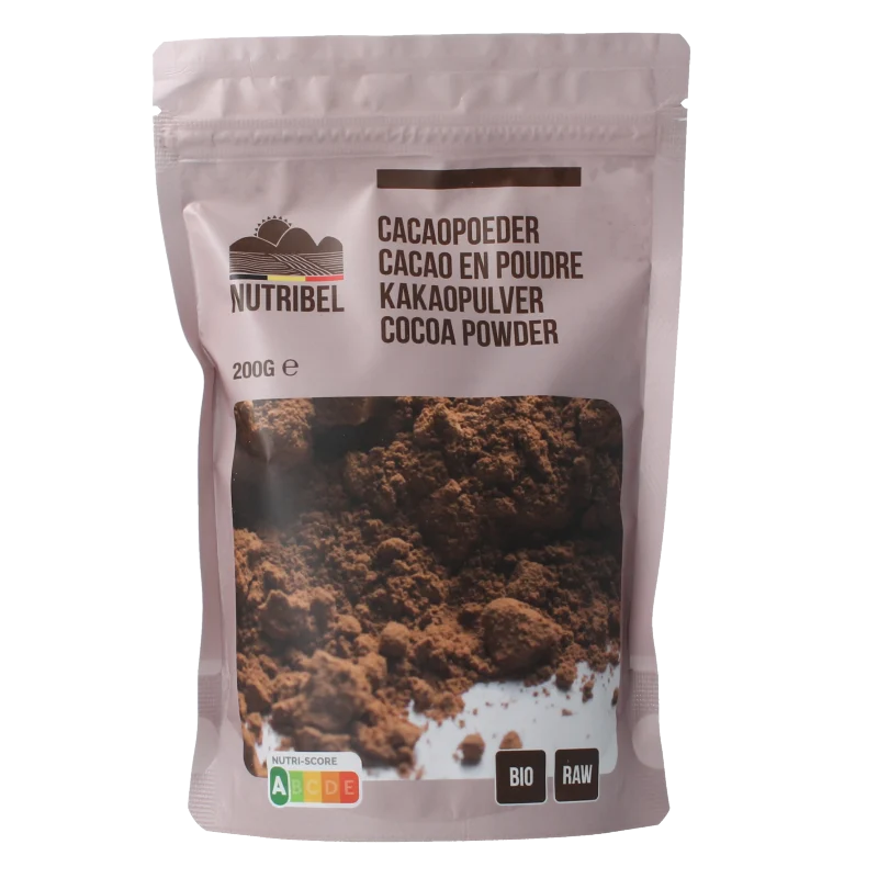Nutribel Cacao poeder raw bio 200 gram