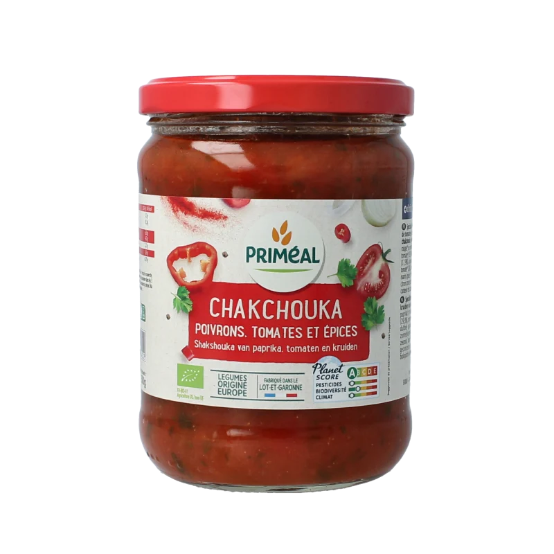 Primeal Shakshuka paprika, tomaten en kruiden 500 gram