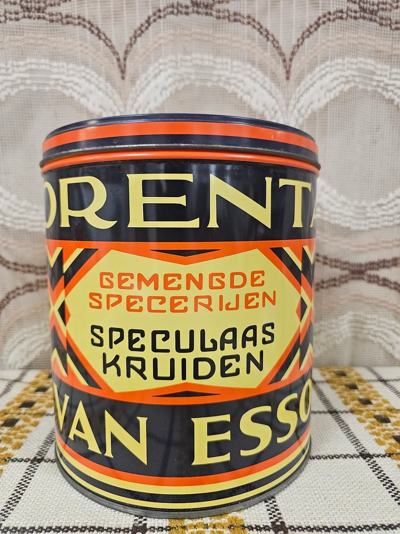 Orenta vintage blik speculaaskruiden art deco