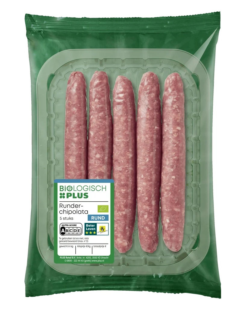 Biologisch Runderchipolata 5 stuks