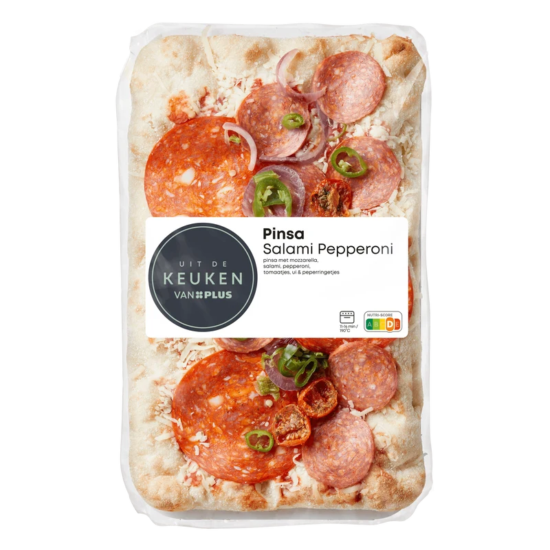 Uit de keuken van Pinsa Salami Pepperoni