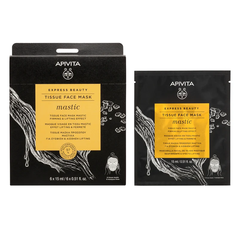 APIVITA Express face sheet mask mastic 10 ml