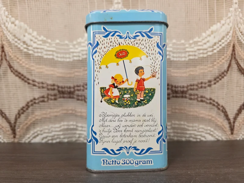 Venz melk hagelslag blik blauw met illustratie